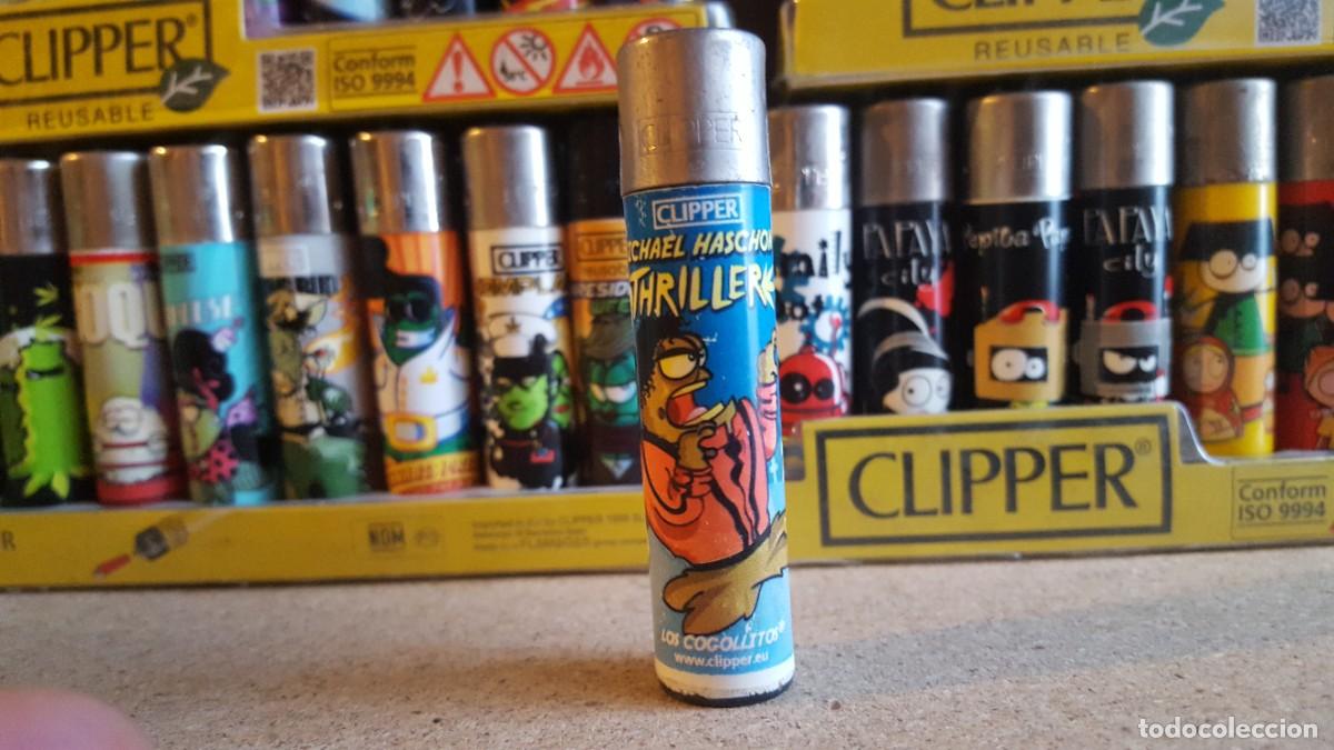 Mecheros: Mechero/encendedor Clipper lighter colecci&oacute;n Cogollitos. Michael Haschon.
