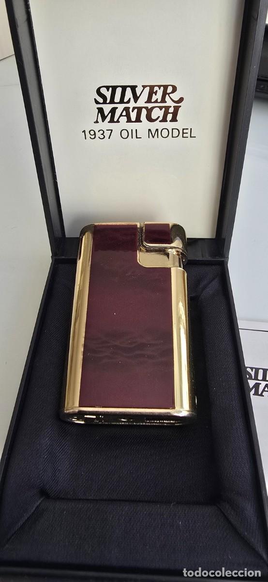 Briquets: NUEVO a estrenar SILVER MATCH edici&oacute;n conmemorativa 1937 OIL MODEL (caja original)