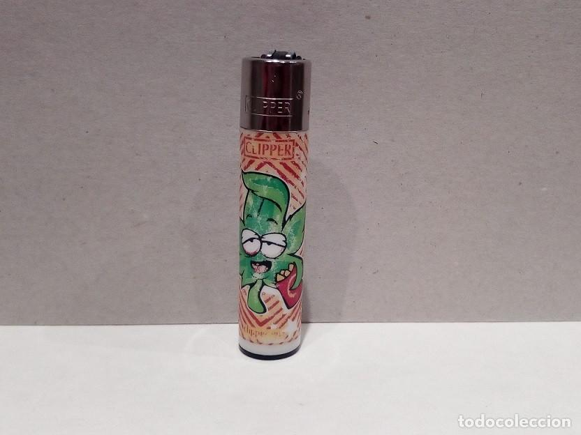 Isqueiros: Clipper - Mechero, Encendedor - Hoja Maria Color Verde