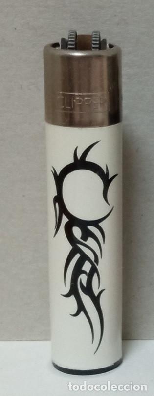 Lighters: Clipper - Dibujo Trival - Fondo Blanco Dibujo Negro