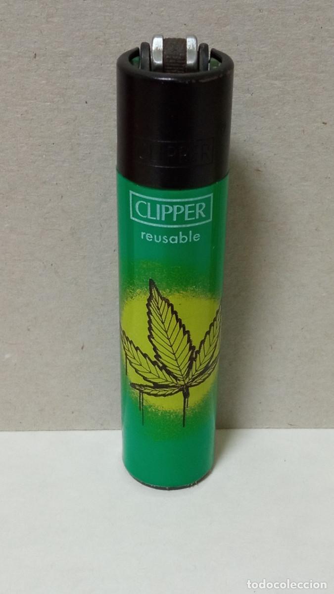 Briquets: Clipper - Colecci&oacute;n Urban Style - Hoja Maria Marihuana