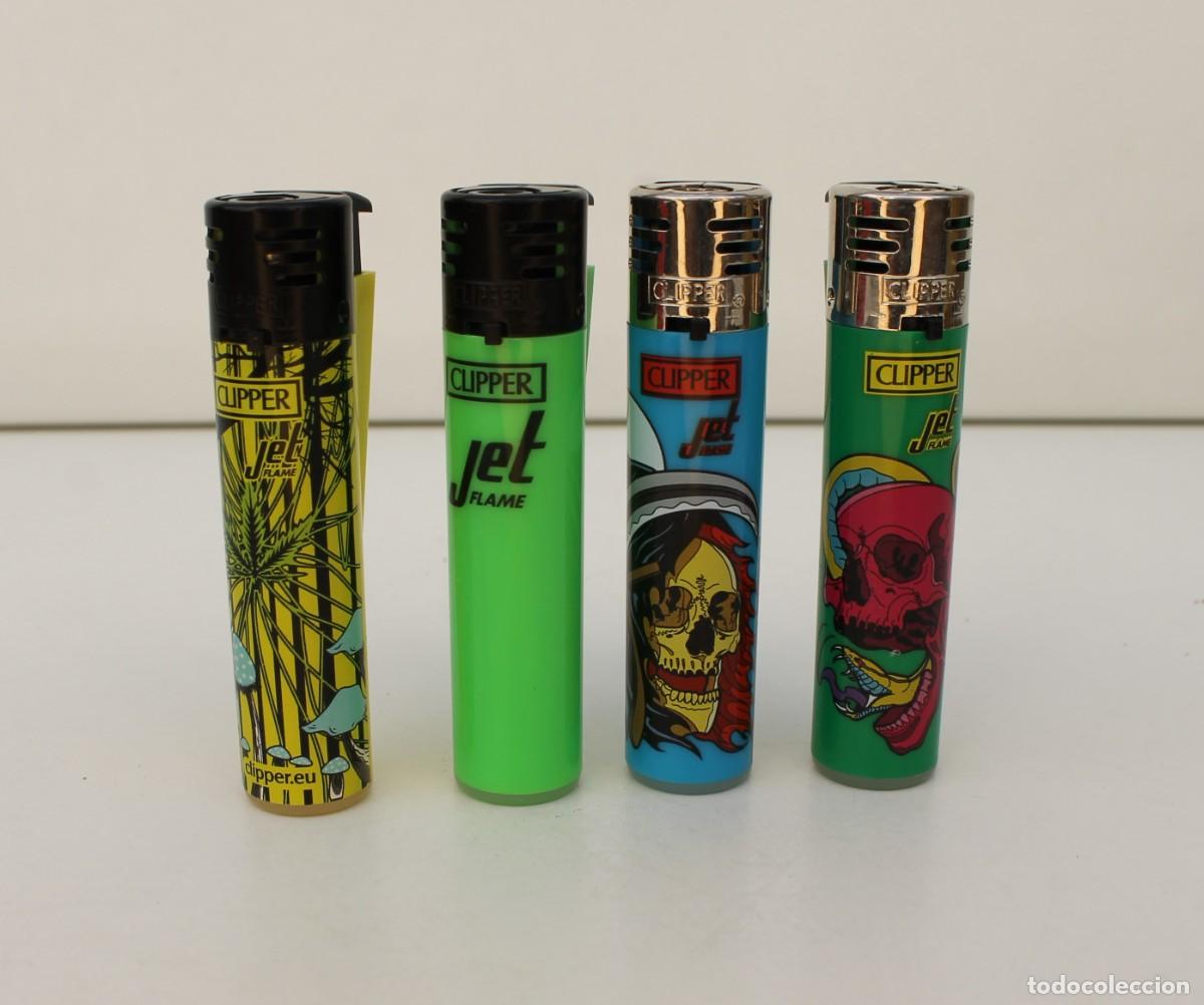 Mecheros: LOTE DE 4 MECHEROS CLIPPER JET FLAME. - Foto 1