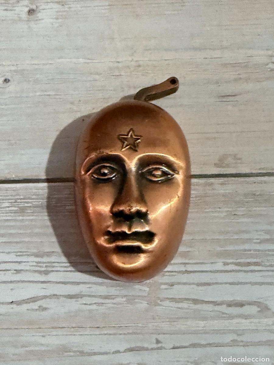 Isqueiros: MECHERO ANTIGUO DE &Aacute;GUILA SOBRE GLOBO TERR&Aacute;QUEO EN METAL BRONCEADO