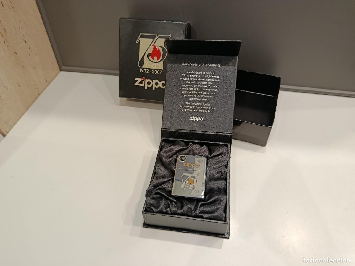 Isqueiros: MECHERO ZIPPO 75 ANIVERSARIO - 75 YEARS 1932-2007 - ENCENDEDOR EDICION LIMITADA - NUEVO CON CAJA
