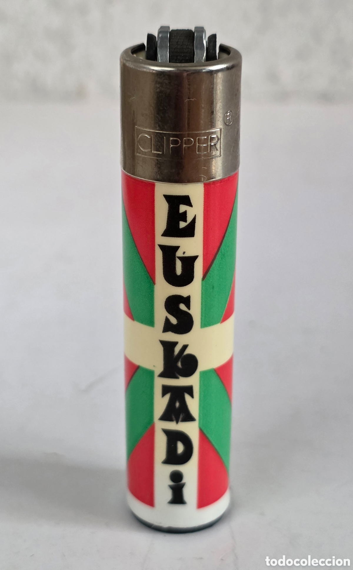 Briquets: Encendedor Clipper Bandera Euskadi - Ikurri&ntilde;a Pa&iacute;s Vasco - Flamagas SA