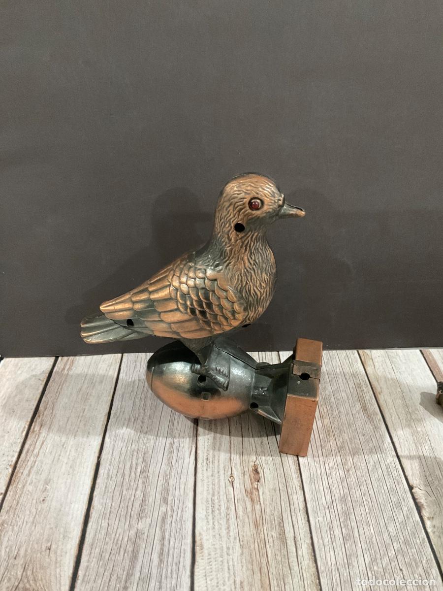 Mecheros: MECHERO ANTIGUO FIGURA DE P&Aacute;JARO EN METAL