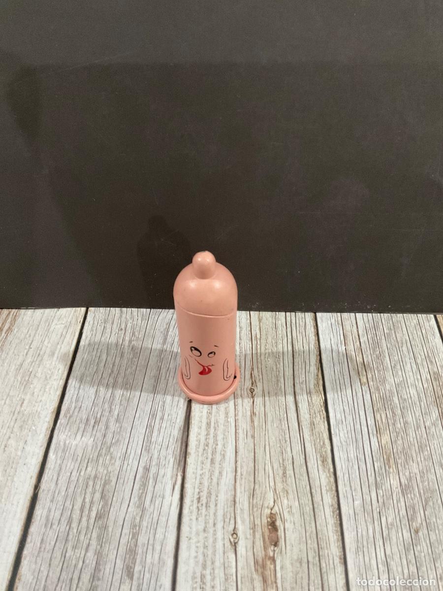 Mecheros: MECHERO VINTAGE ROSA CON CARA DIVERTIDA.