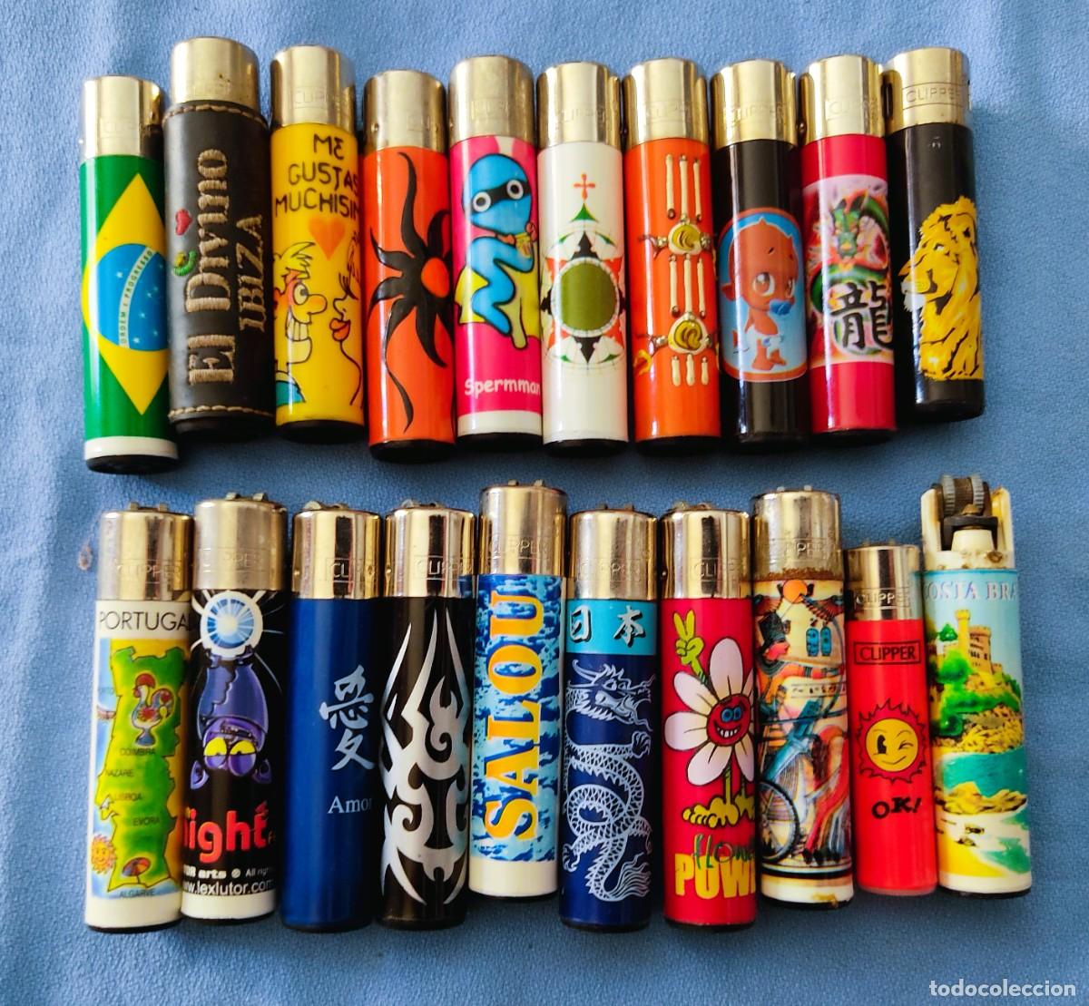Mecheros: LOTE DE 20 MECHEROS ORIGINALES CLIPPER ANTIGUOS DIFERENTES SERIES TODOS DIFERENTES LOTE 2