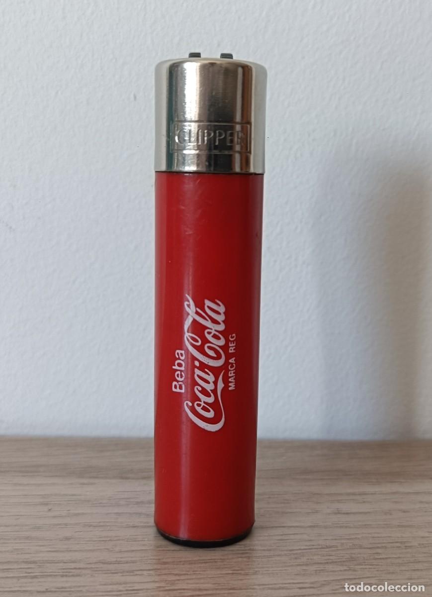 Mecheros: Mechero CLIPPER COCACOLA, Rosca o Rascador Redondo, Coca Cola