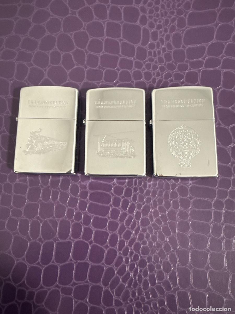 Mecheros: Tres mecheros Zippo Transportation