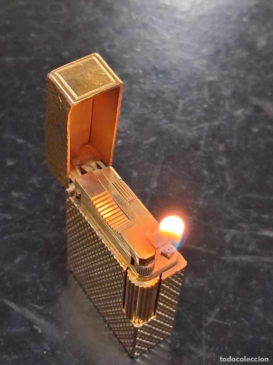 Mecheros: ENCENDEDOR DUPONT CHAPADO ORO