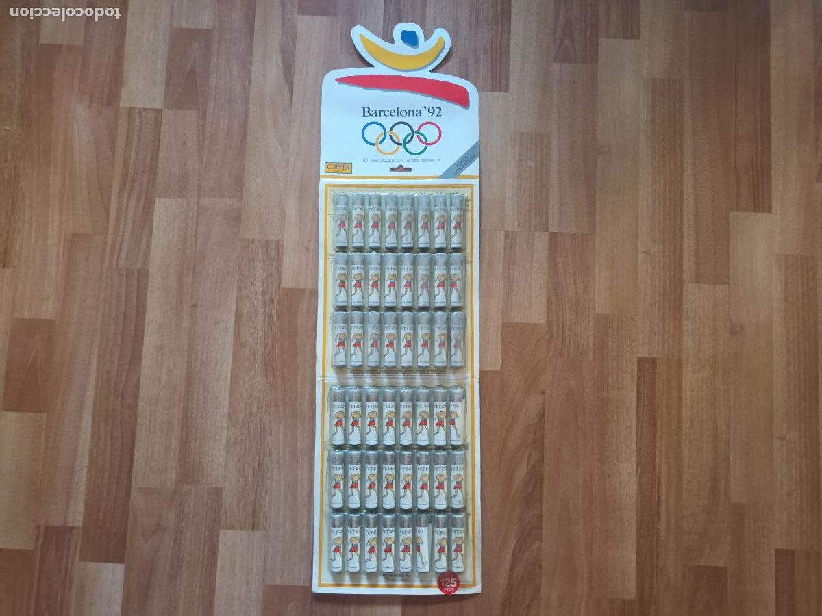 Mecheros: EXPOSITOR MECHERO CLIPPER. OLIMPIADAS BARCELONA 1992 PETRA PARALIMPICOS