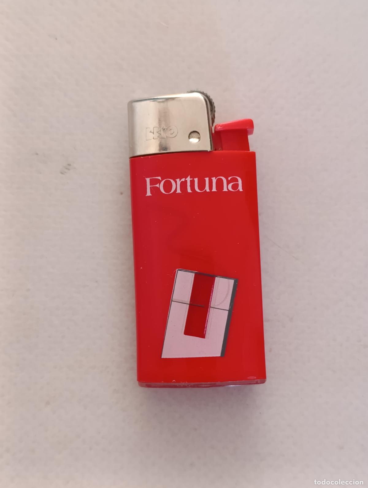 Mecheros: MECHERO ENCENDEDOR FORTUNA - BRIO - ROJO - TABACO (108C)