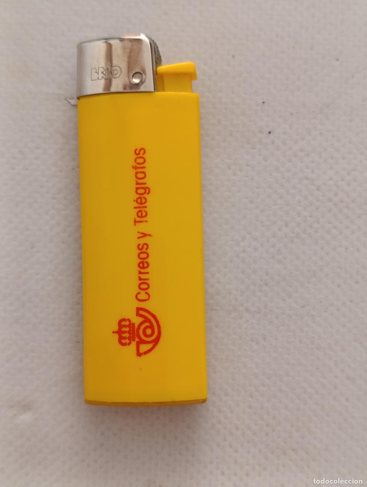 Mecheros: MECHERO ENCENDEDOR CORREOS Y TELEGRAFOS - PUBLICIDAD - AMARILLO - BRIO (108C)