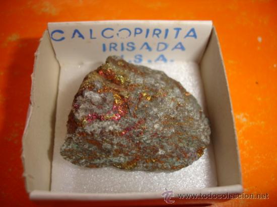 Coleccionismo de minerales: MINERAL CALCOPIRITA IRISADA ORIGEN USA . - Foto 1