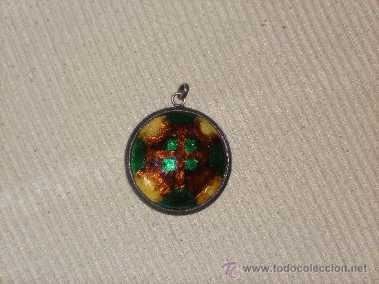 Coleccionismo de minerales: ANTIGUO  COLGANTE DE ESMALTE . - Foto 2