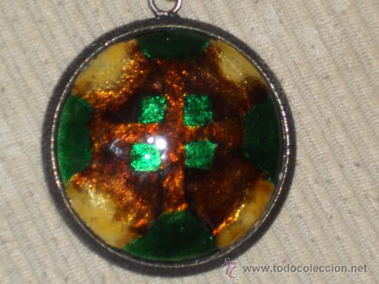 Coleccionismo de minerales: ANTIGUO  COLGANTE DE ESMALTE . - Foto 6