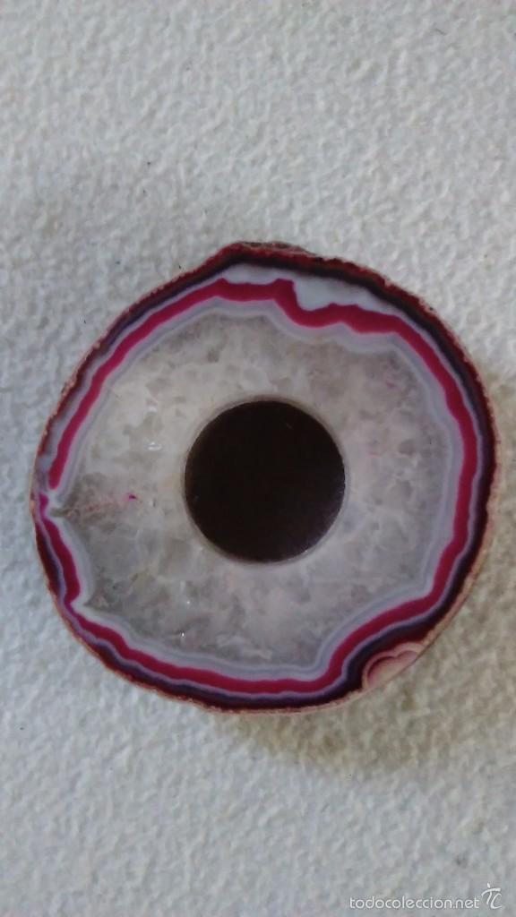 Coleccionismo de minerales: Corte de geoda de &aacute;gata - Foto 2