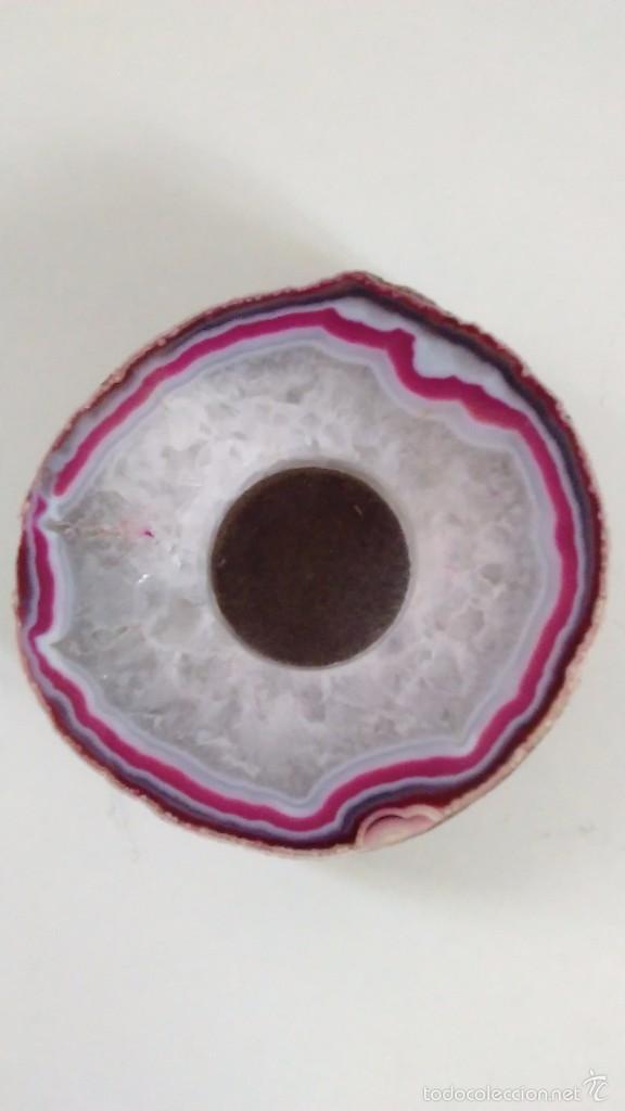 Coleccionismo de minerales: Corte de geoda de &aacute;gata - Foto 3