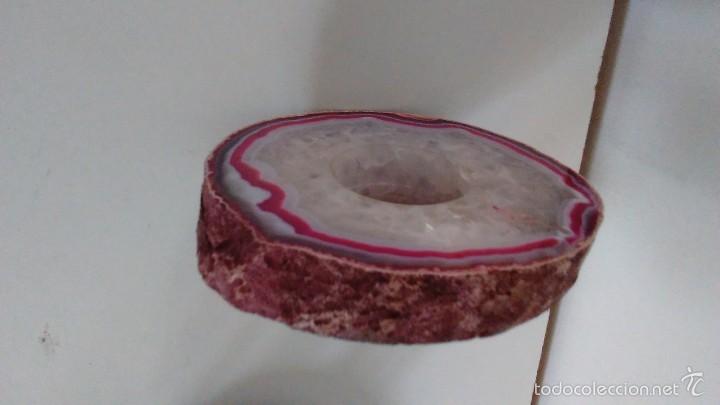 Coleccionismo de minerales: Corte de geoda de &aacute;gata - Foto 4