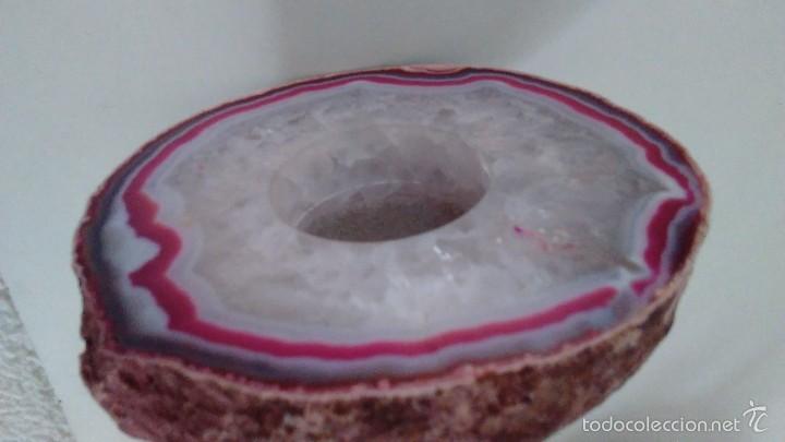 Coleccionismo de minerales: Corte de geoda de &aacute;gata - Foto 5