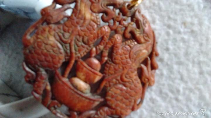 Coleccionismo de minerales: Amuleto oriental calado - Foto 4
