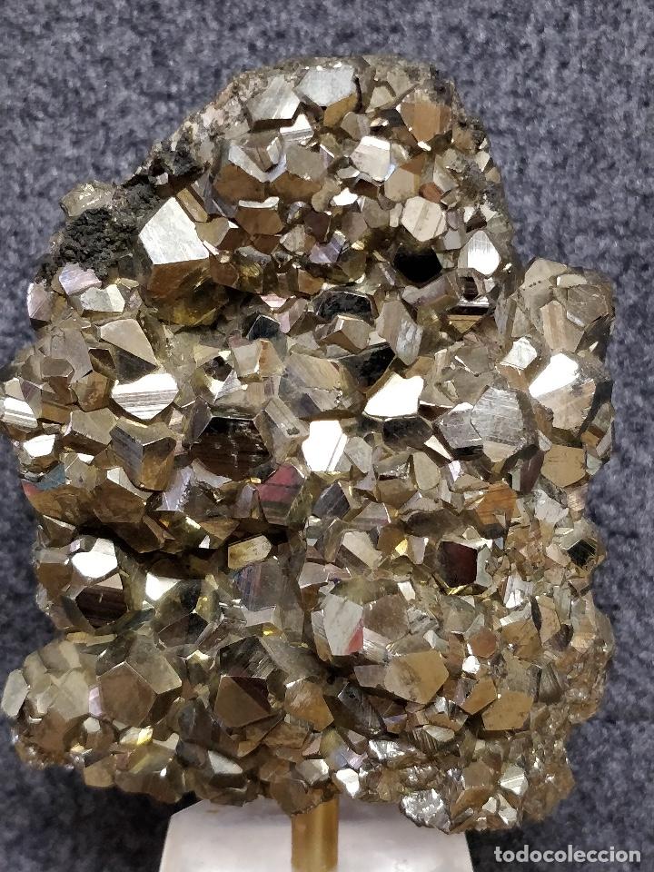 Coleccionismo de minerales: Pirita del Per&uacute;, 9.5x7.5x5cm. - Foto 2
