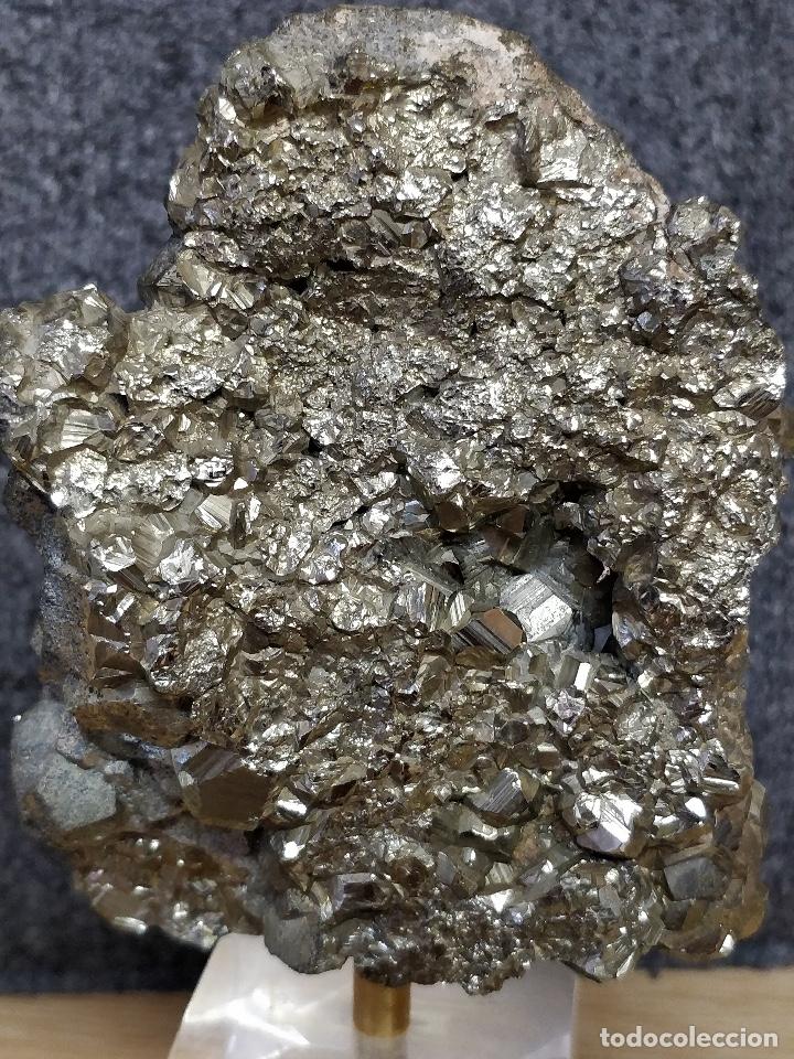 Coleccionismo de minerales: Pirita del Per&uacute;, 9.5x7.5x5cm. - Foto 3