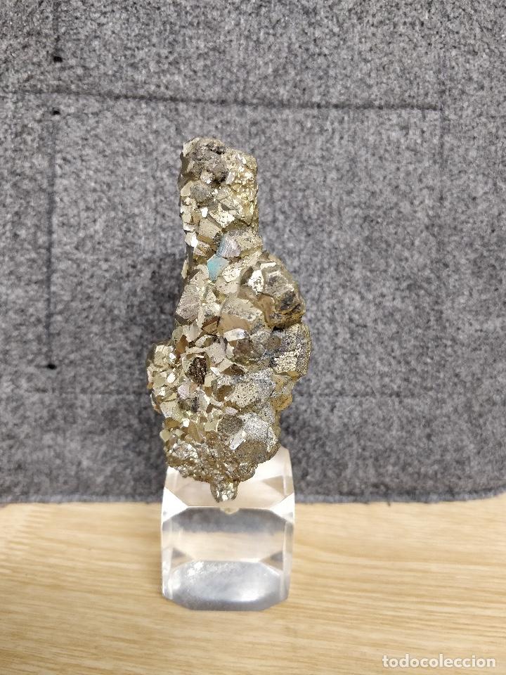 Coleccionismo de minerales: Pirita del Per&uacute;, 9.5x7.5x5cm. - Foto 4