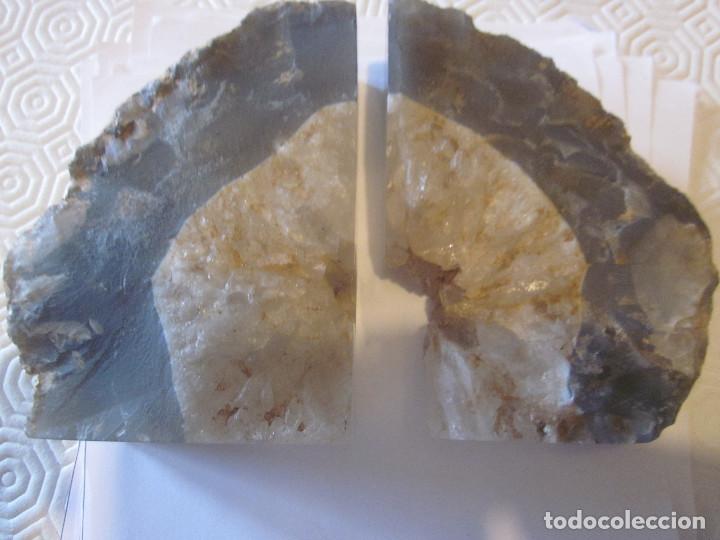 Coleccionismo de minerales: DOS PIEZAS DE AGATA CON CUARZO - Foto 2