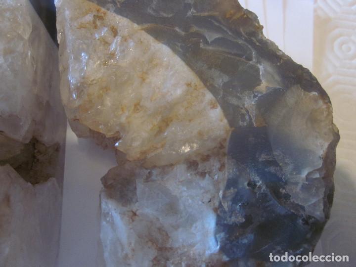Coleccionismo de minerales: DOS PIEZAS DE AGATA CON CUARZO - Foto 3