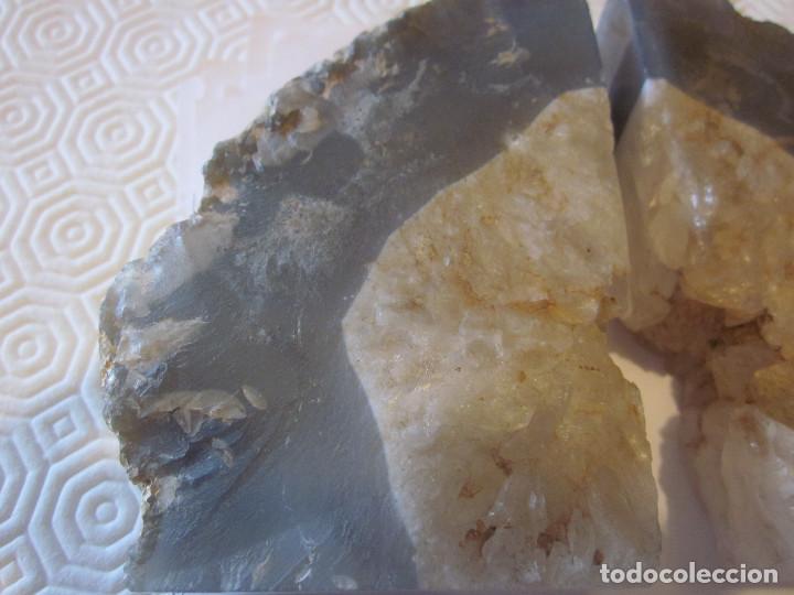 Coleccionismo de minerales: DOS PIEZAS DE AGATA CON CUARZO - Foto 4