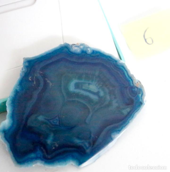 Coleccionismo de minerales: Corte de geoda azul - Foto 2