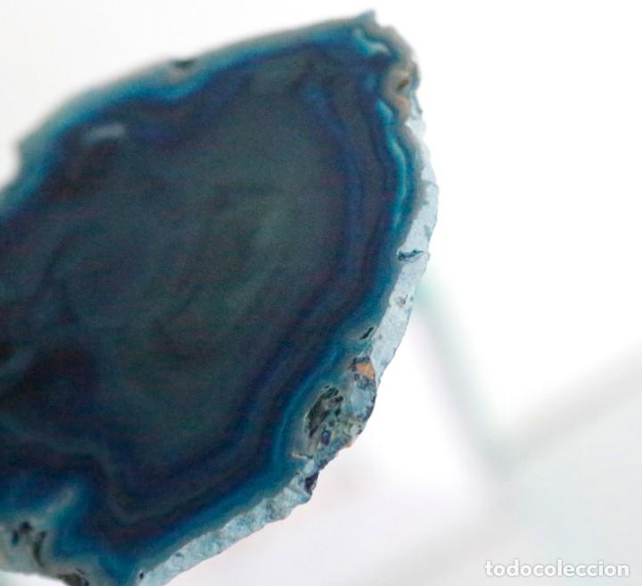 Coleccionismo de minerales: Corte de geoda azul - Foto 3