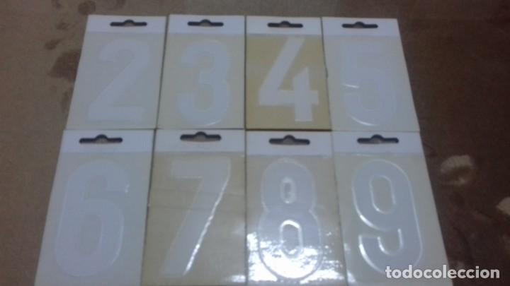 Coleccionismo de minerales: Lote de numeros adhesivos - Foto 5