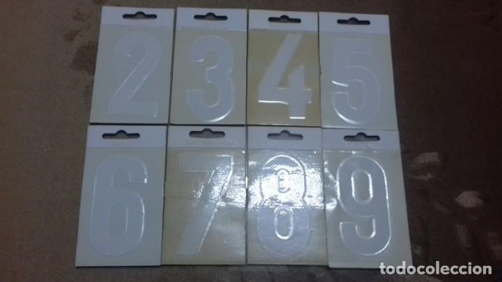Coleccionismo de minerales: Lote de numeros adhesivos - Foto 7