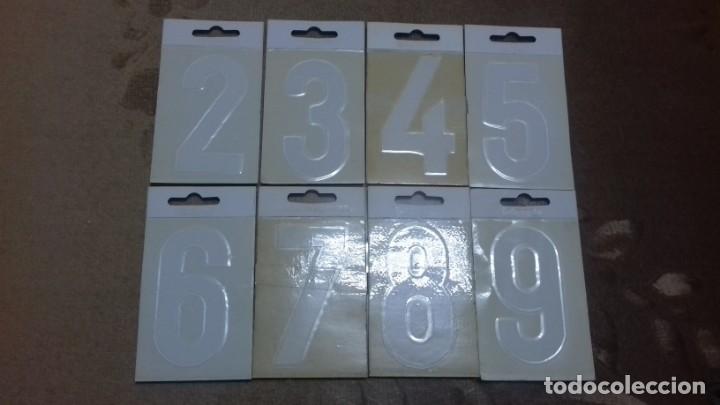 Coleccionismo de minerales: Lote de numeros adhesivos - Foto 8