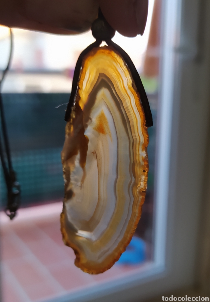 Coleccionismo de minerales: Colgante de &Aacute;gata. - Foto 1