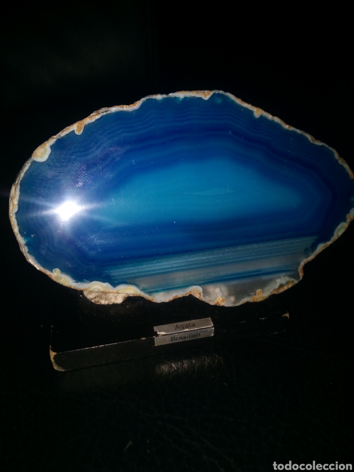 Coleccionismo de minerales: &Aacute;gata de Brasil 650 Gr . - Foto 1