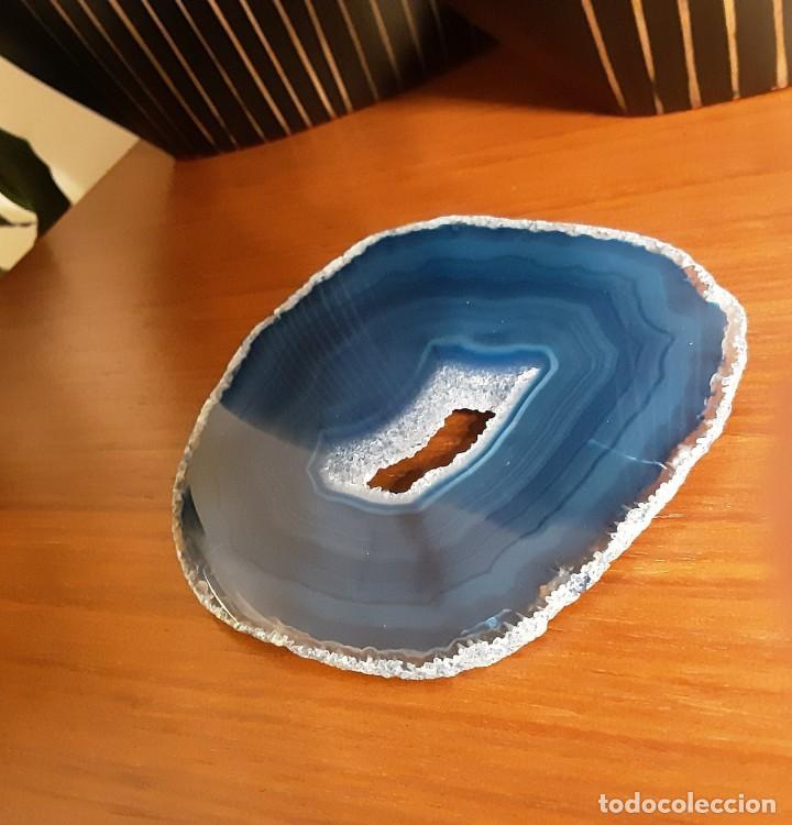 Coleccionismo de minerales: MINERAL AGATA AZUL - Foto 2