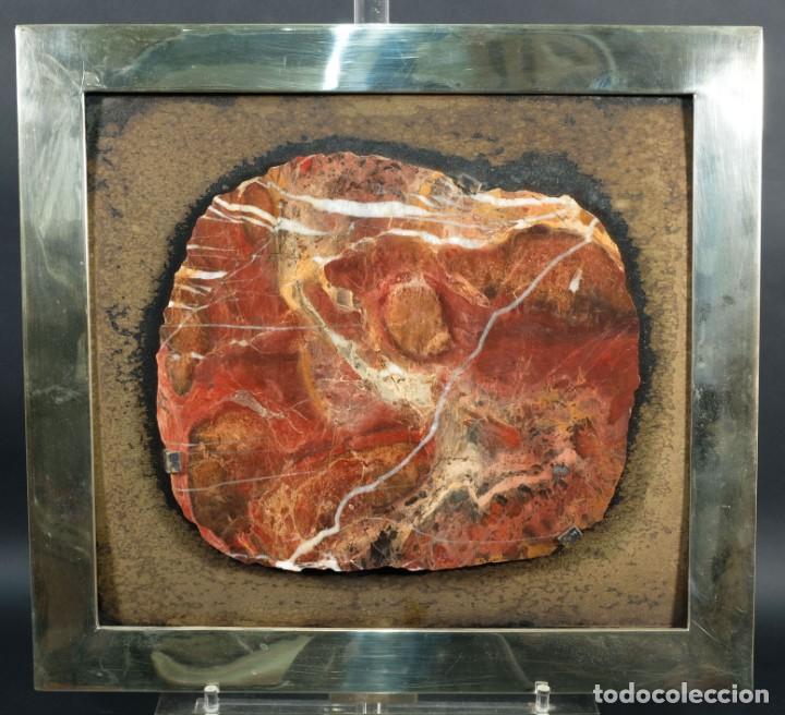 Coleccionismo de minerales: M&aacute;rmol enmarcado - Foto 1