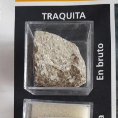 Coleccionismo de minerales: TRAQUITA EN BRUTO Y PULIMENTADA. MINERALOGÍA. MINERALES Y PIEDRA PRECIOSAS, EDITORIAL RBA. Lote 298111793
