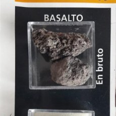 Coleccionismo de minerales: BASALTO EN BRUTO Y PULIMENTADO. MINERALOGÍA. MINERALES Y PIEDRA PRECIOSAS, EDITORIAL RBA. Lote 234042765