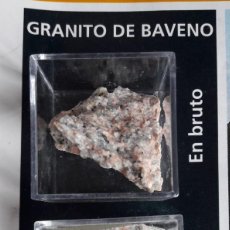 Coleccionismo de minerales: GRANITO DE BAVENO EN BRUTO Y PULIMENTADO. MINERALOGÍA. MINERALES Y PIEDRA PRECIOSAS, EDITORIAL RBA. Lote 234043630