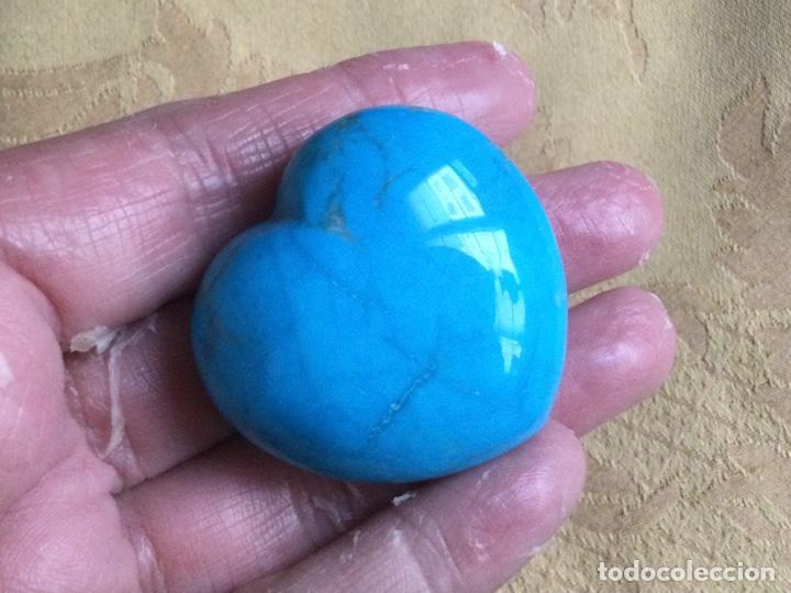Coleccionismo de minerales: CORAZON DE CUARZO TURQUESA - Foto 2