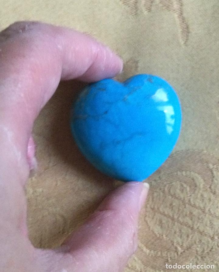 Coleccionismo de minerales: CORAZON DE CUARZO TURQUESA - Foto 5