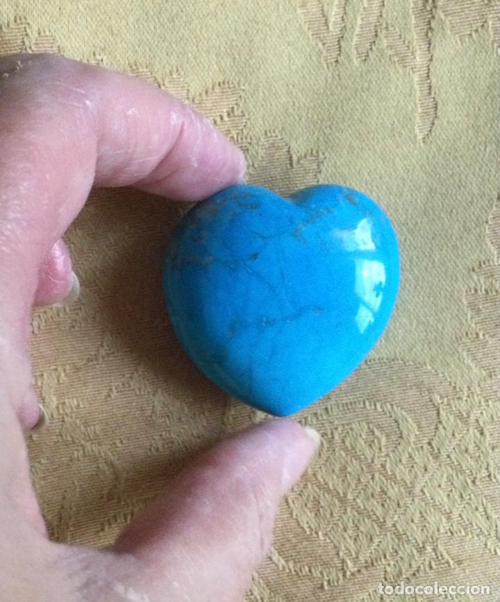 Coleccionismo de minerales: CORAZON DE CUARZO TURQUESA - Foto 6