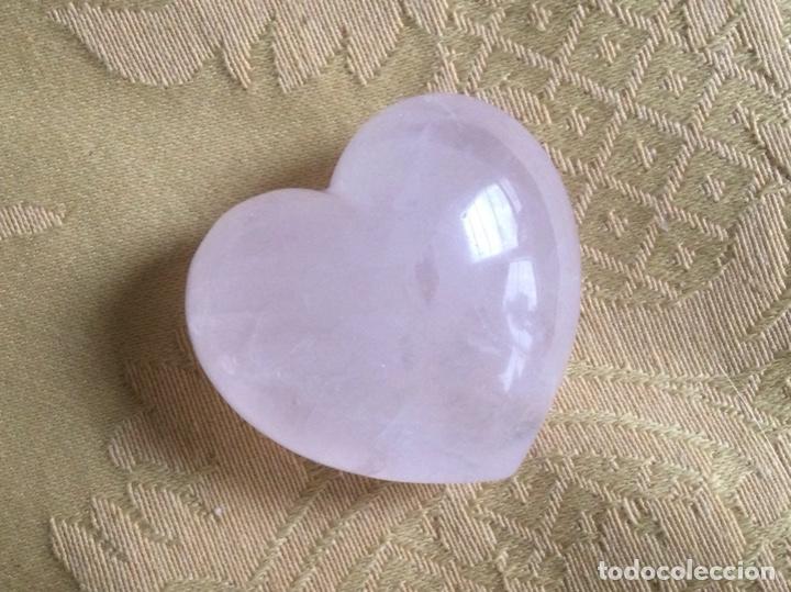 Coleccionismo de minerales: CORAZON DE CUARZO ROSA CLARO - Foto 2