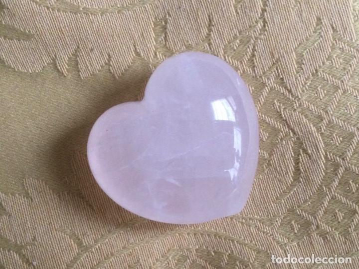 Coleccionismo de minerales: CORAZON DE CUARZO ROSA CLARO - Foto 4