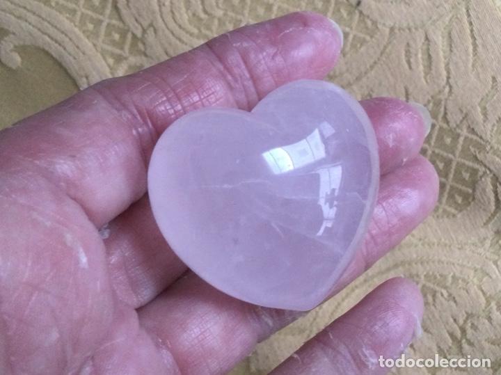 Coleccionismo de minerales: CORAZON DE CUARZO ROSA CLARO - Foto 5